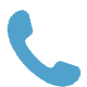Blue phone icon