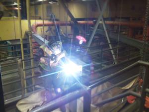 Complicated steel erections always require welding by Xtreme Fabrication