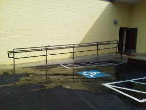 Customer needed ADA rail, fab and installed in 72 hours. XTREME Fabrication came to the rescue!