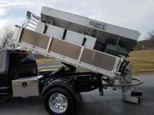 Custom aluminum dumping flat bed