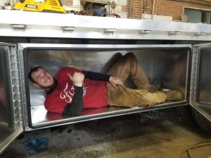 Custom aluminum truck storage